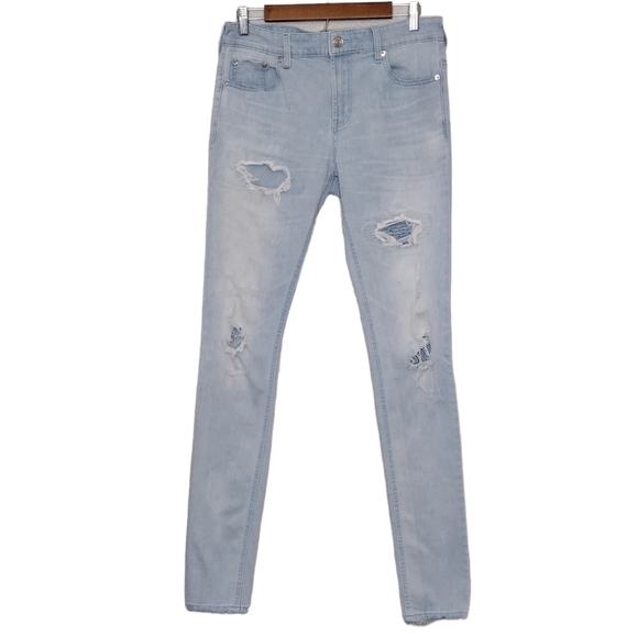 Pacsun Active Stretch Distressed Stacked Skinny Men's Jeans - Picture 1 of 16